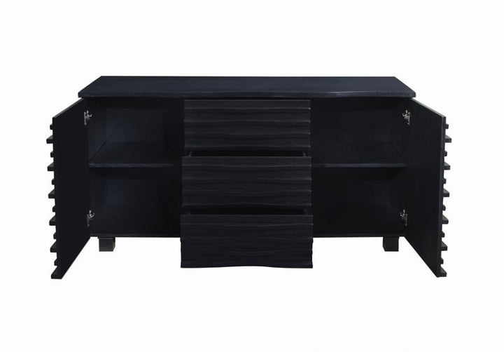 Stanton 3-drawer Rectangular Server Black_3