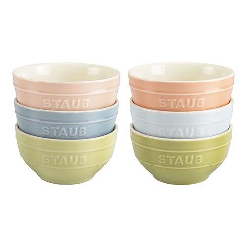 Ceramique 6pc Macarons Bowl Set Mixed Colors_0