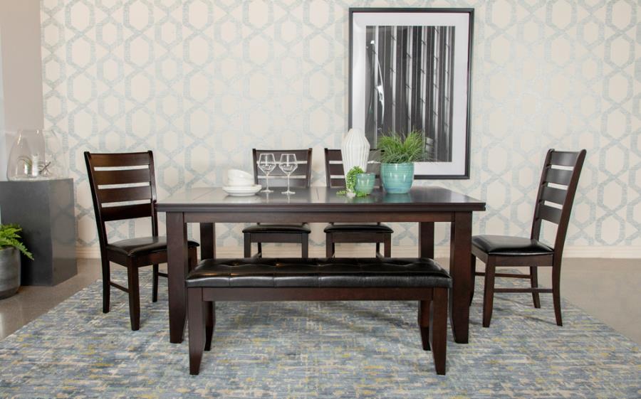 Dalila Dining Room Set Cappuccino and Black_0