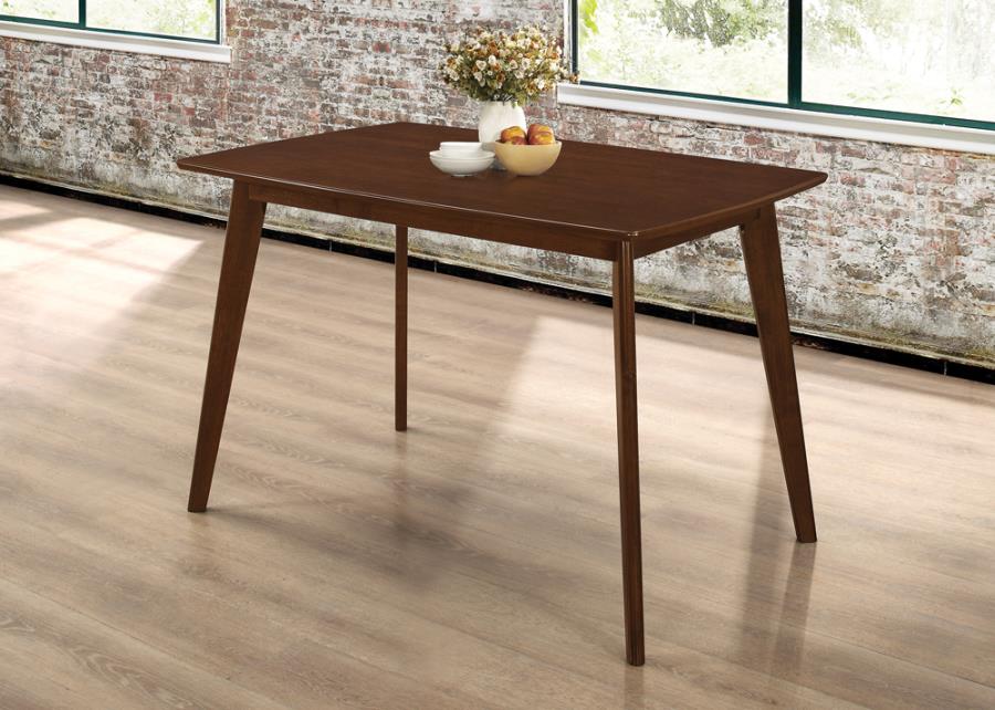 Kersey Dining Table with Angled Legs Chestnut_0