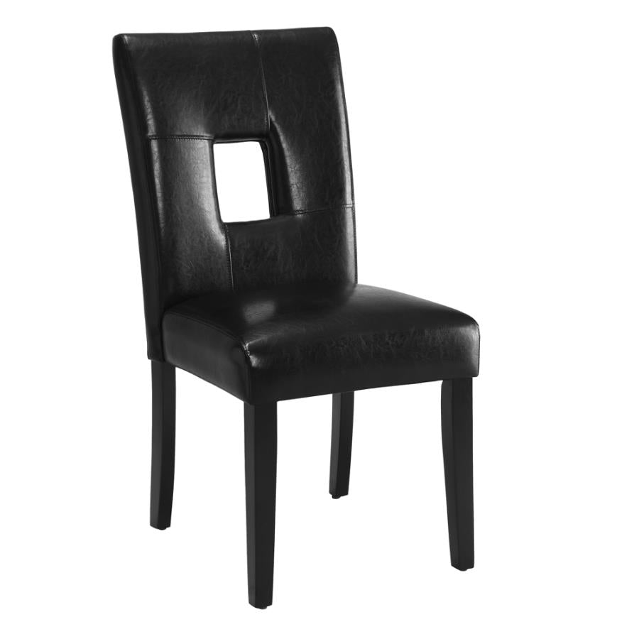 Anisa Open Back Upholstered Dining Chairs Black (Set of 2)_0