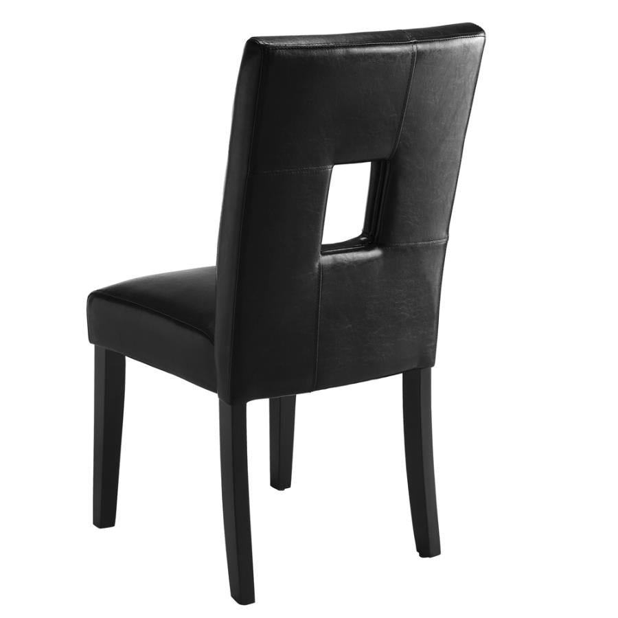Anisa Open Back Upholstered Dining Chairs Black (Set of 2)_1