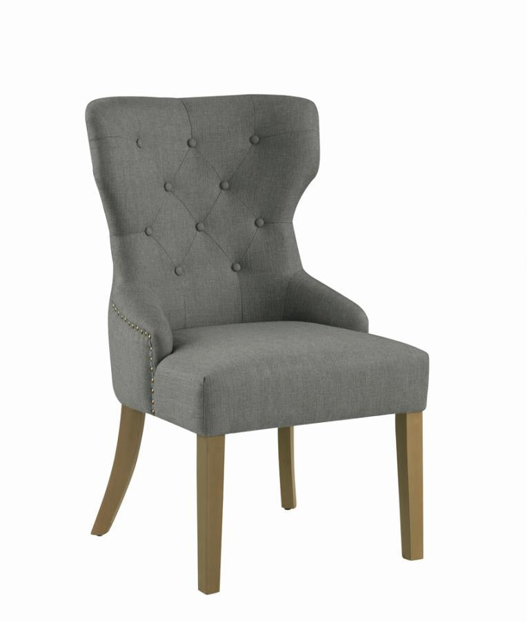 Florence Tufted Upholstered Dining Chair Grey_0