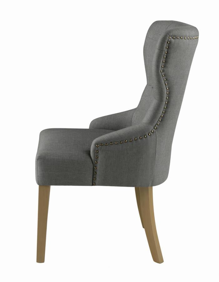 Florence Tufted Upholstered Dining Chair Grey_2