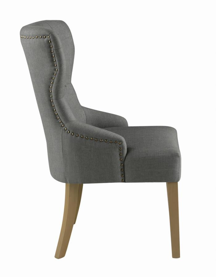 Florence Tufted Upholstered Dining Chair Grey_4