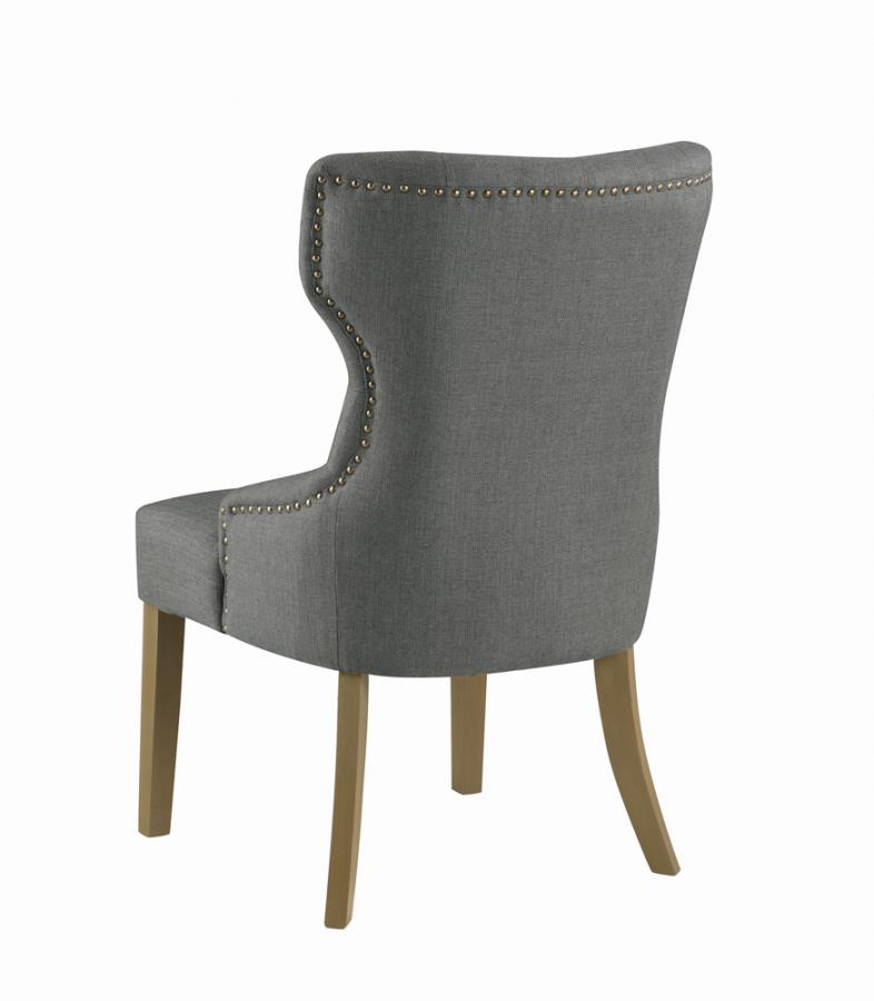 Florence Tufted Upholstered Dining Chair Grey_5