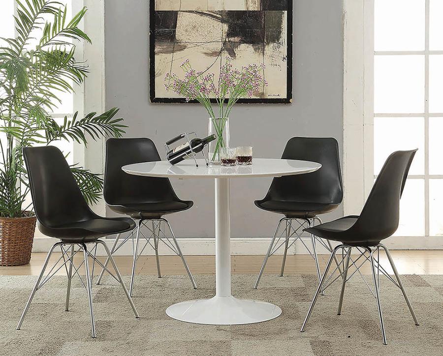 Lowry Round Dining Table White_0