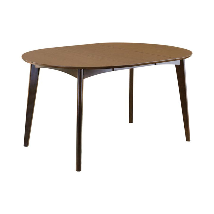 Malone Oval Dining Table Dark Walnut_1