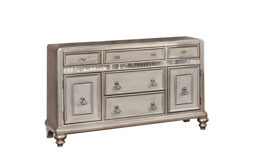 Danette 5-drawer Dining Server Metallic Platinum_1