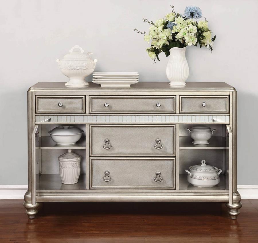 Danette 5-drawer Dining Server Metallic Platinum_2