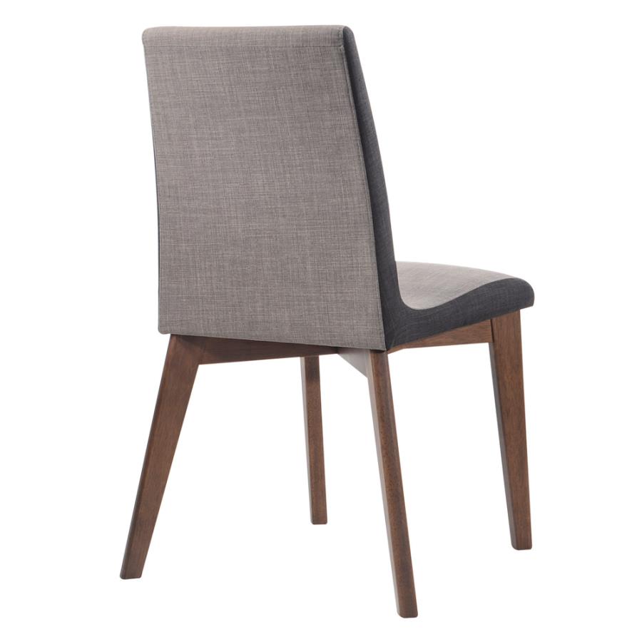Redbridge Upholstered Side Chairs Grey and Natural Walnut (Set of 2)_1