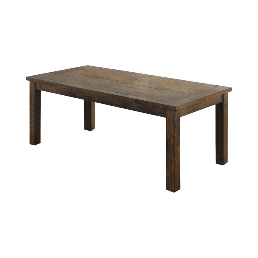 Coleman Rectangular Dining Table Rustic Golden Brown_4