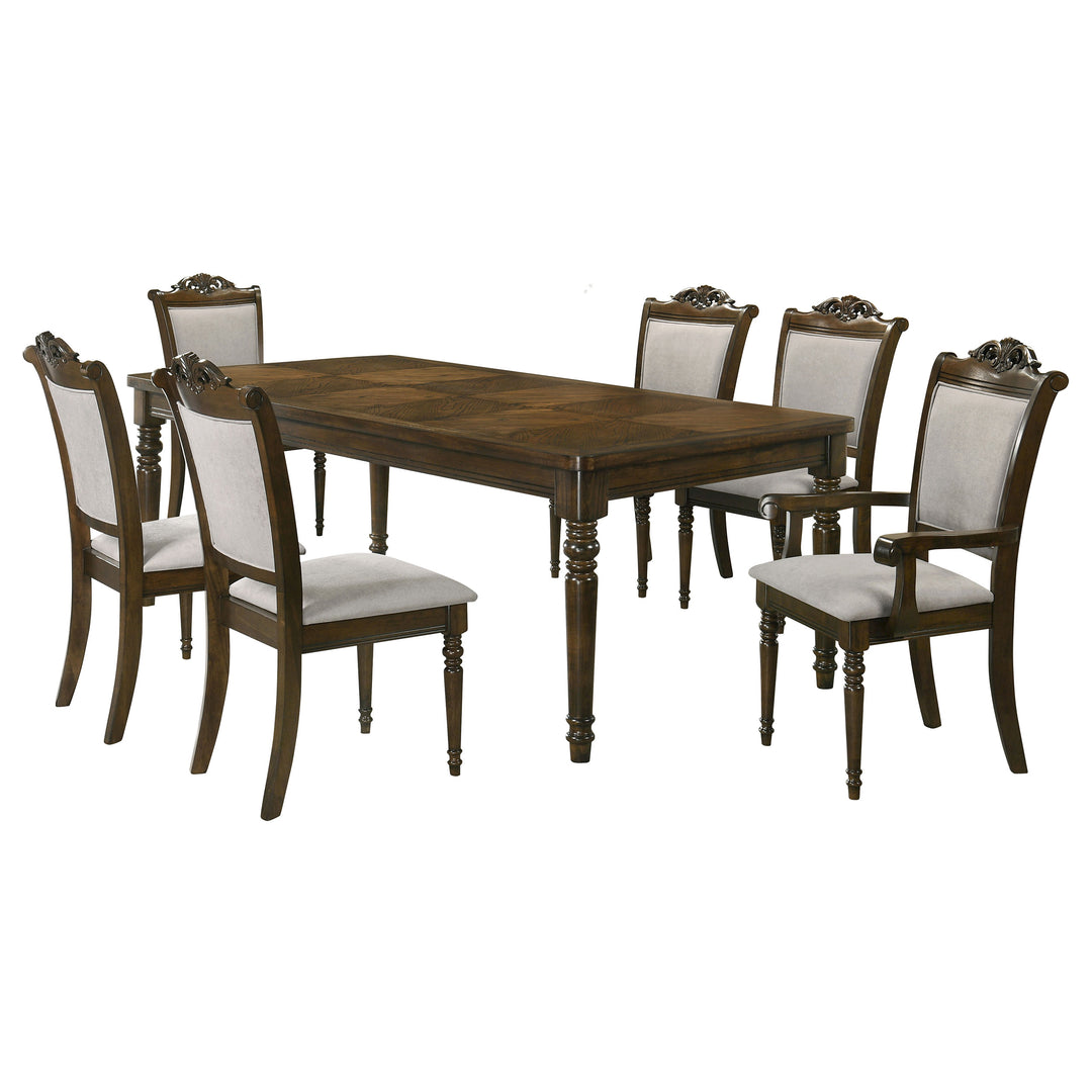 Willowbrook 7-piece Rectangular Dining Table Set Walnut_1