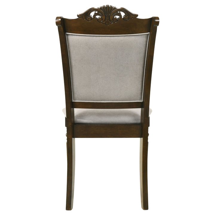 Willowbrook Upholstered Dining Side Chair Grey and Chestnut (Set of 2)_7
