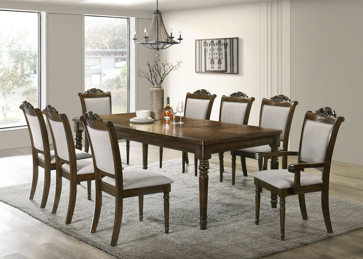 Willowbrook Upholstered Dining Side Chair Grey and Chestnut (Set of 2)_15