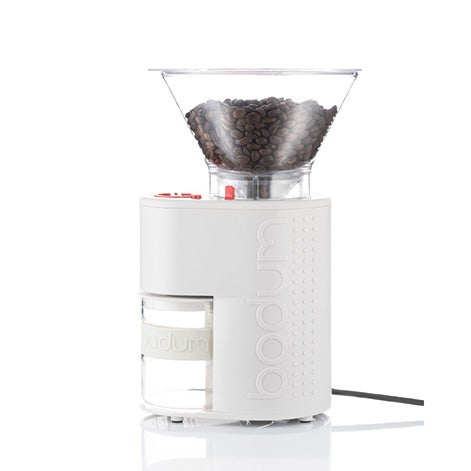 Bistro Electric Burr Coffee Grinder Off White_0