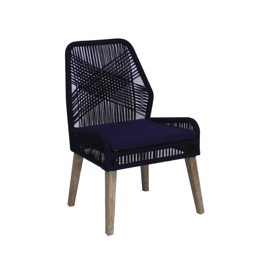 Sorrel Woven Rope Dining Chairs Dark Navy (Set of 2)_0