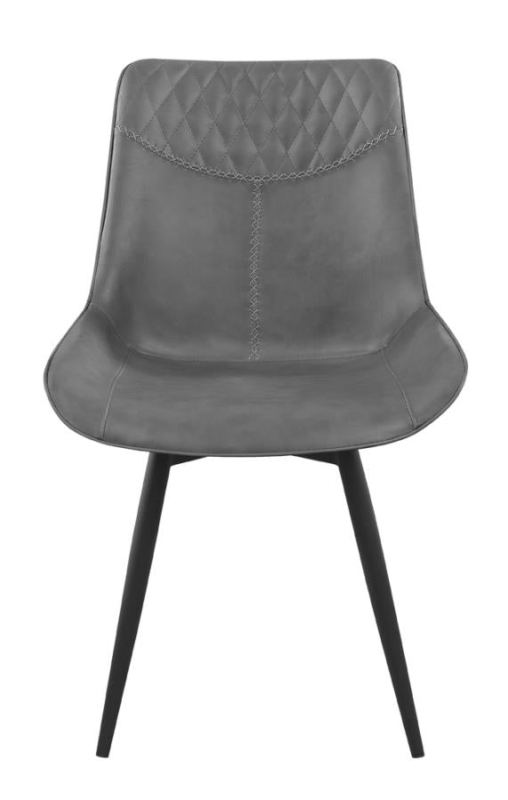 Upholstered Side Chairs Grey (Set of 2)_1
