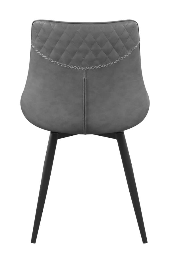 Upholstered Side Chairs Grey (Set of 2)_2