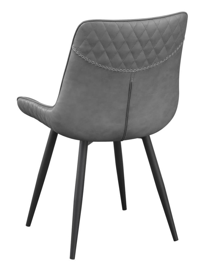 Upholstered Side Chairs Grey (Set of 2)_4