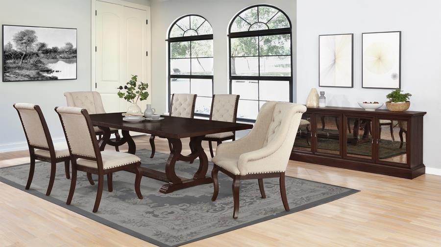 Brockway Cove Trestle Dining Table Antique Java_0