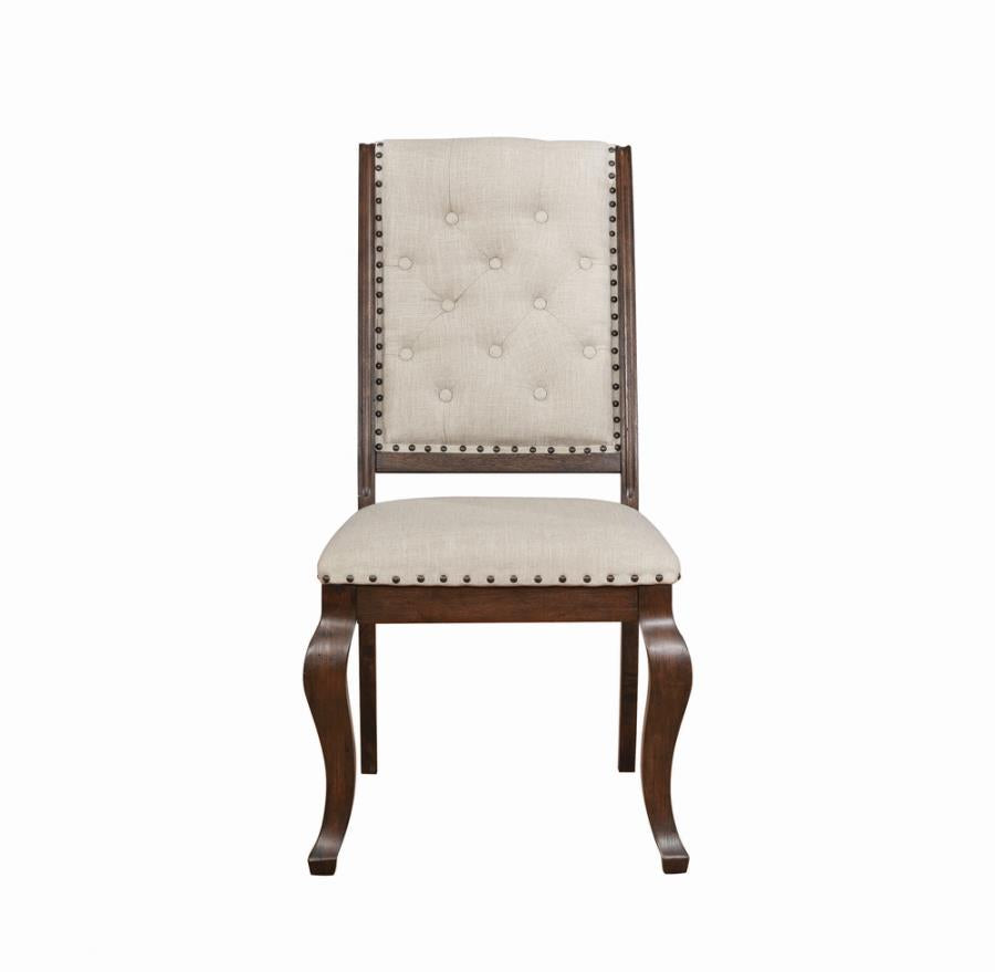 Brockway Cove Tufted Dining Chairs Cream and Antique Java (Set of 2)_1