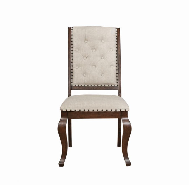 Brockway Cove Tufted Dining Chairs Cream and Antique Java (Set of 2)_1