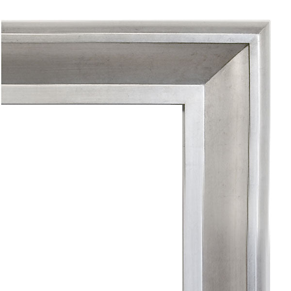 The Sterling Frame 24X36 Silver with Champagne Wash_0