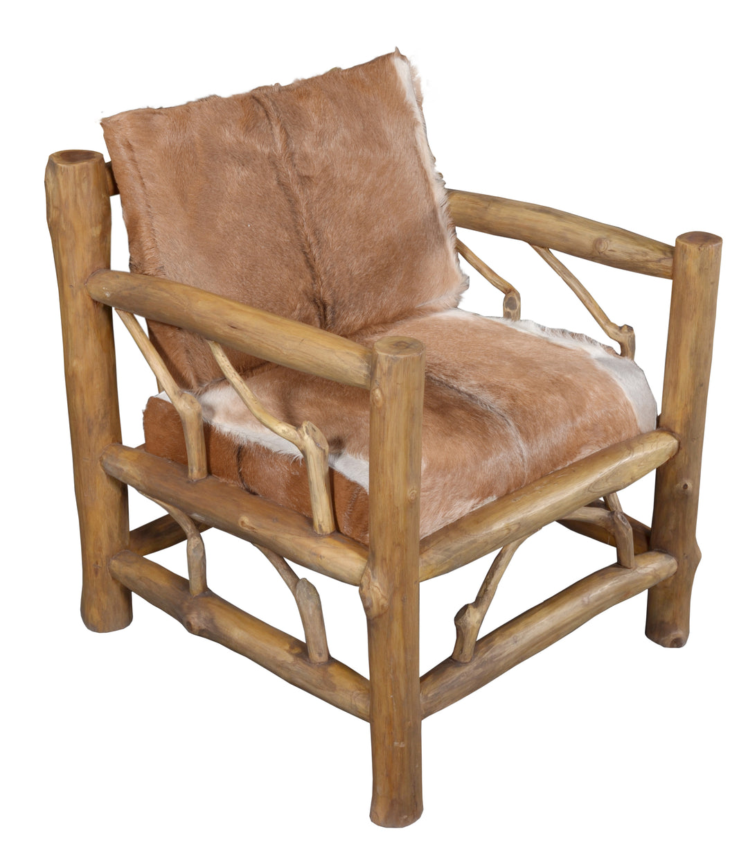 Fur Teak Lodge Arm Chair_0