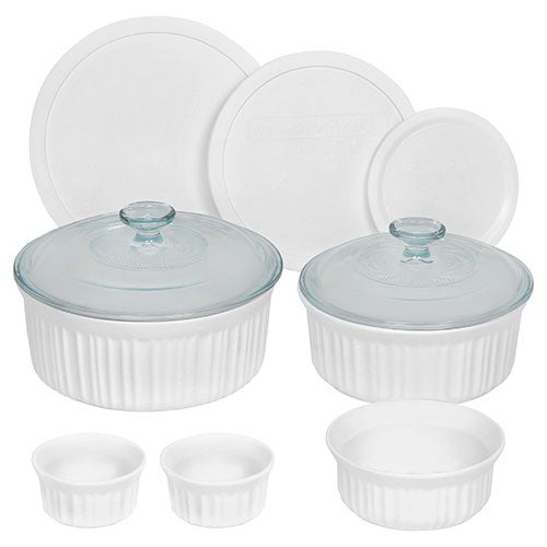 French White 10pc Bakeware Set_0