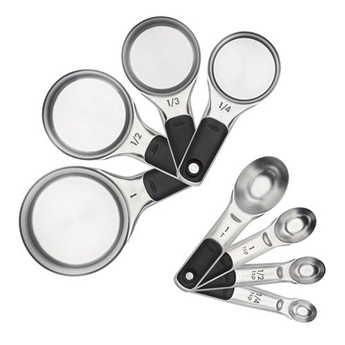 Good Grips Stainless Steel Measuring Cup & Spoon Set_0