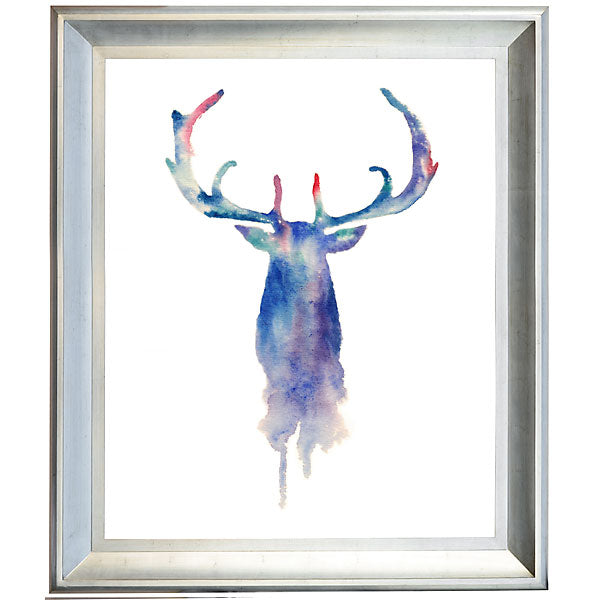 Watercolor Deer Framed_0