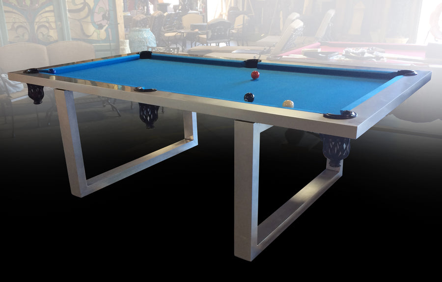 New  Modern Stainless Steel Pool Table Indoor/ Outdoor_0