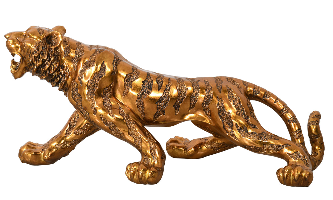 Bengal Tiger 38 Inch Long Antique Gold Finish_0