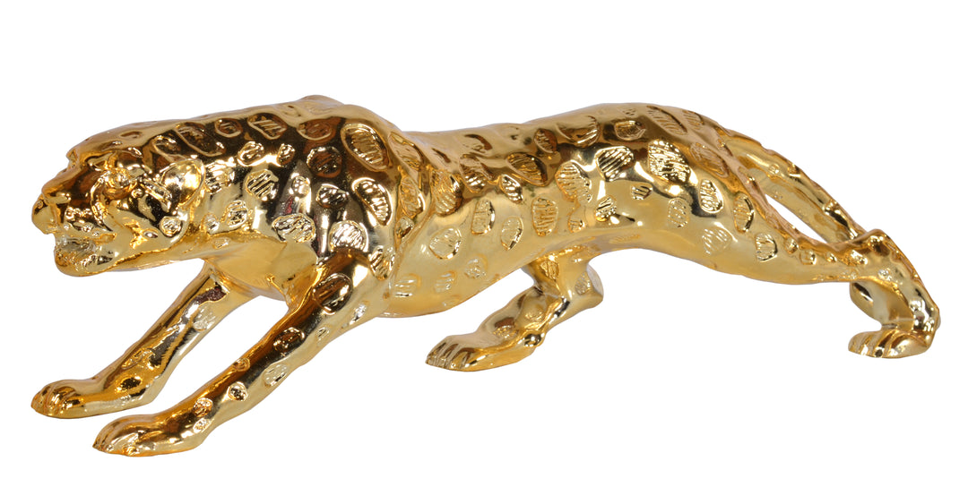 Standing Gilt Leopard 22 Inches Long_0