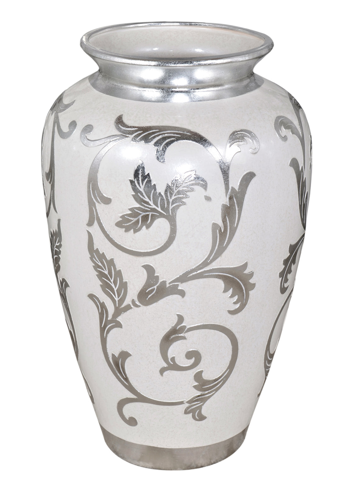 Sophie Silver   Antique White Table Vase 18.1 Inches Tall_0