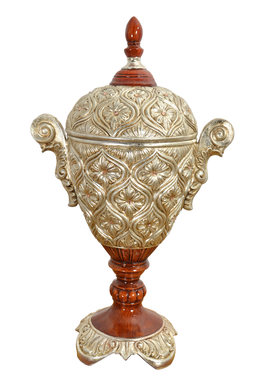Valencia Stately Lidded Urn 23 Inches Tall_0