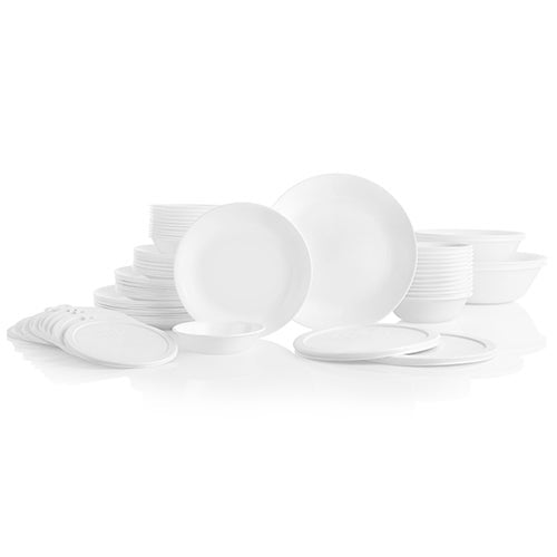 78pc Classic Winter Frost White Dinnerware Set - Service for 12_0