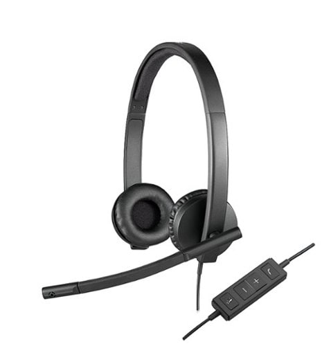 Logitech - H570e Headset Stereo - Black_0