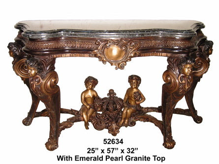 Cupid Wall Table with Marble Top_0