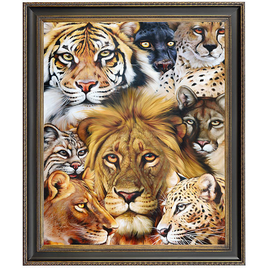 African Cats Framed_0