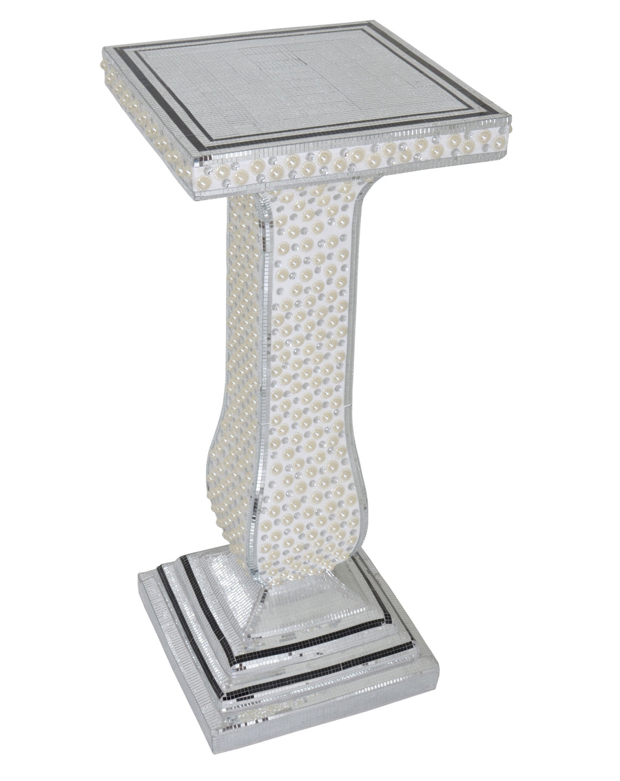 Pearlescent Tall Pedestal Table_0