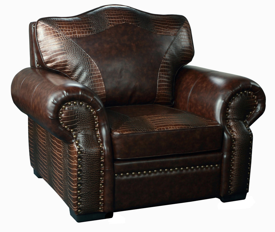 Botswana Croc and Micro Leather Chair_0