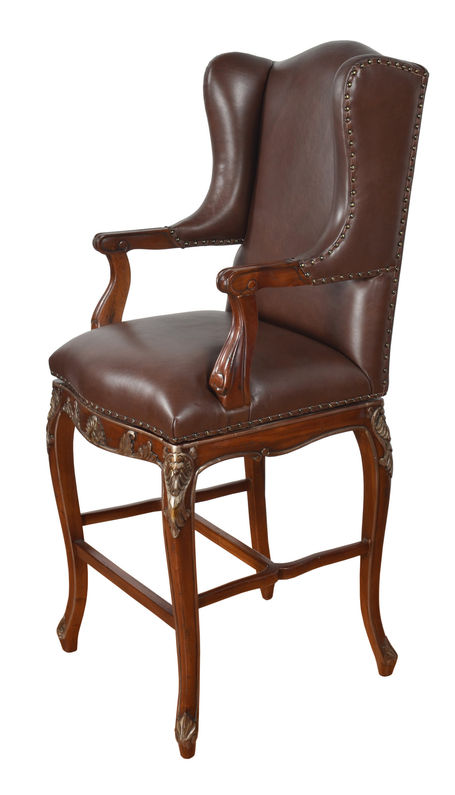 The Deluxe Leather Swivel Bar Stool_0