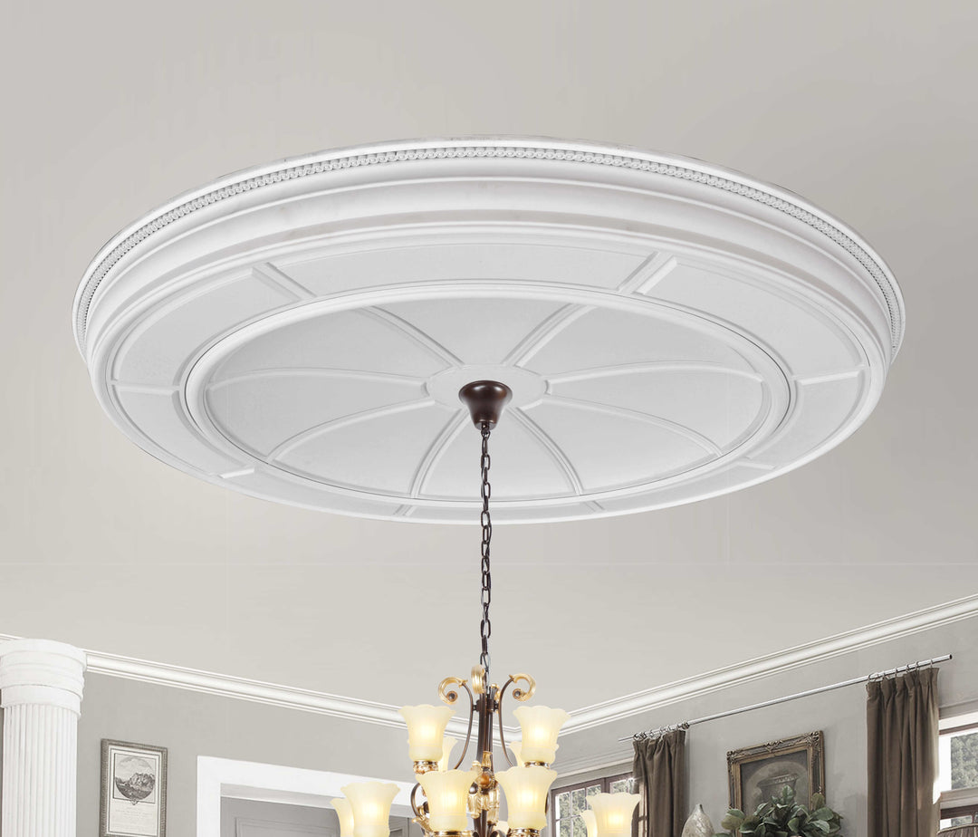 Refined Large Round Ceiling Medallion 72 Inch Diameter_0