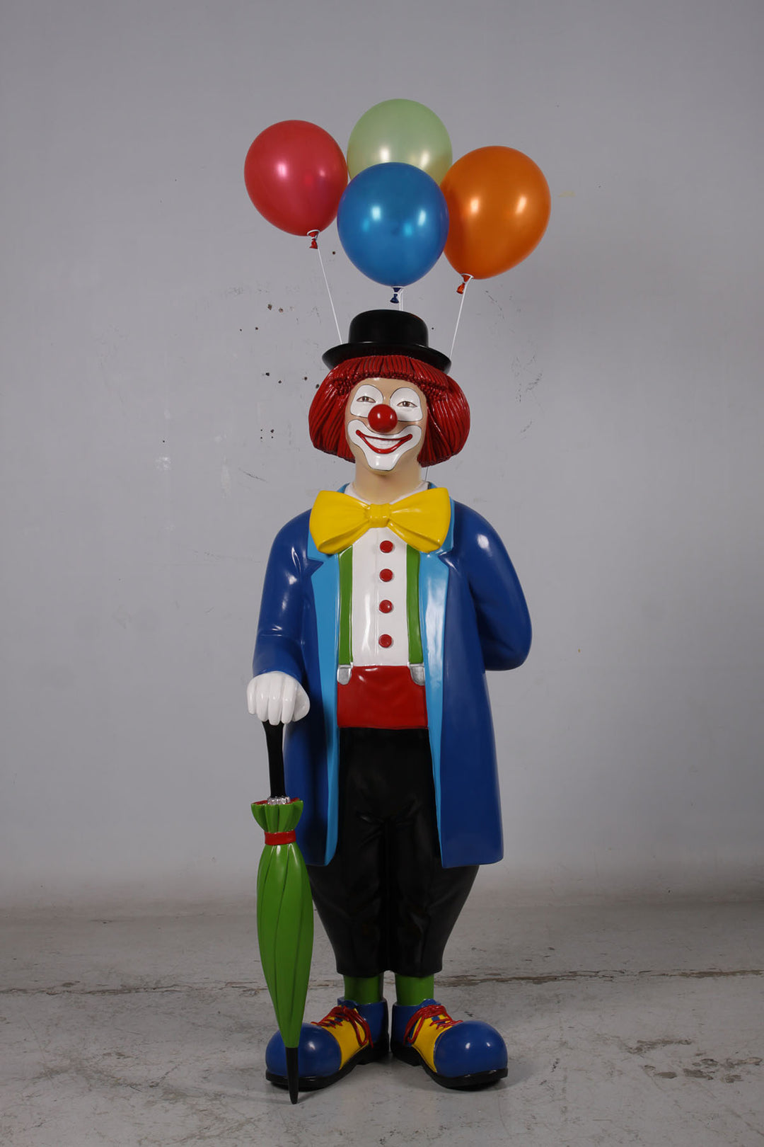 Clown With Umbrella and Balloons_0