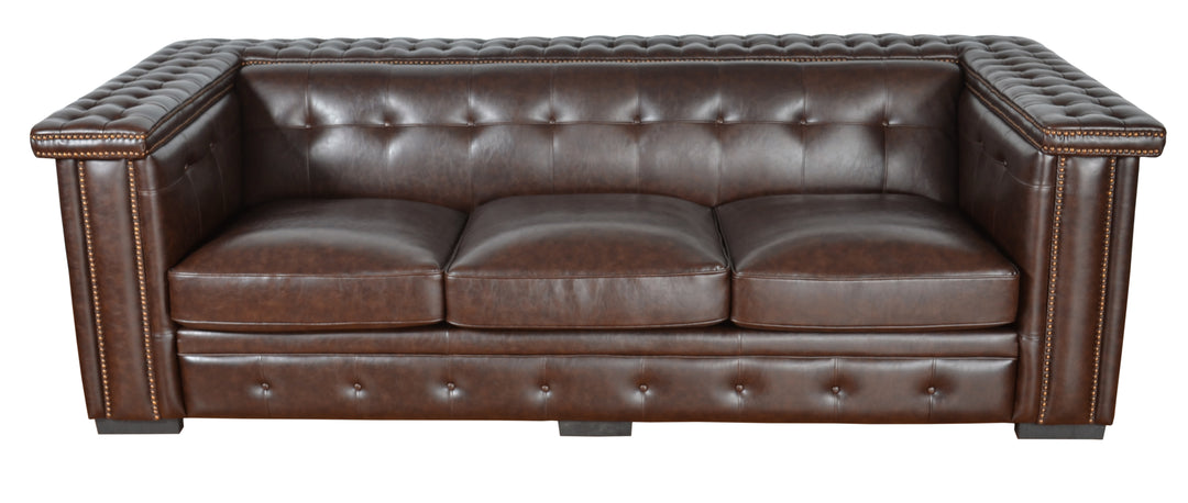 Micro Leather Bench Sofa_0