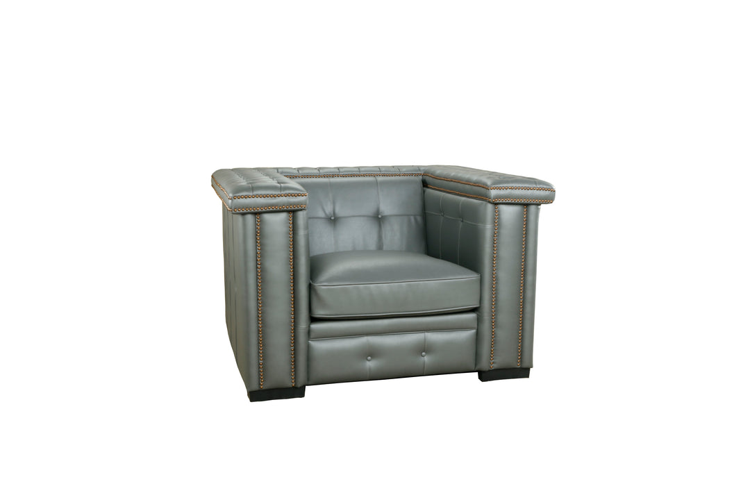 Micro Leather Gray Bench Chair_0