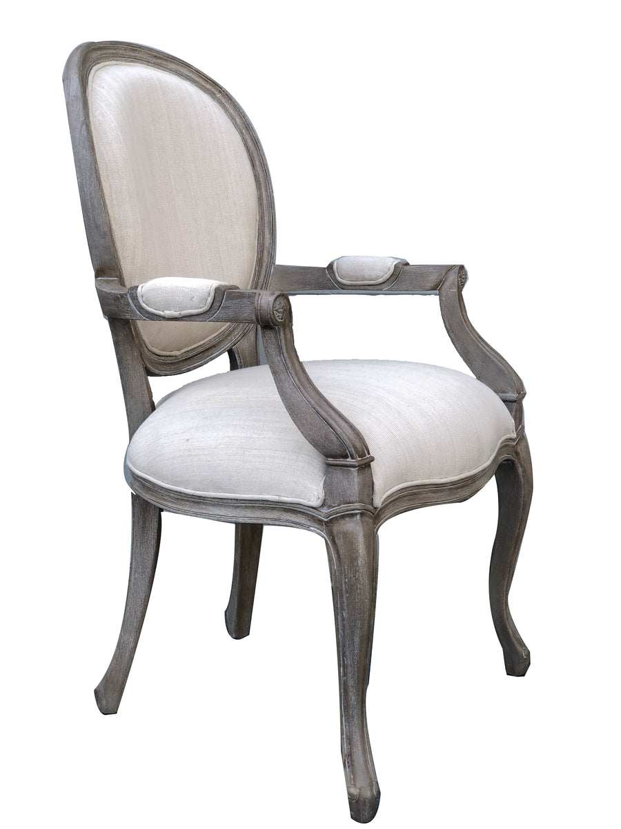 Mystique Gray Mahogany Casual Dining Arm Chair_0