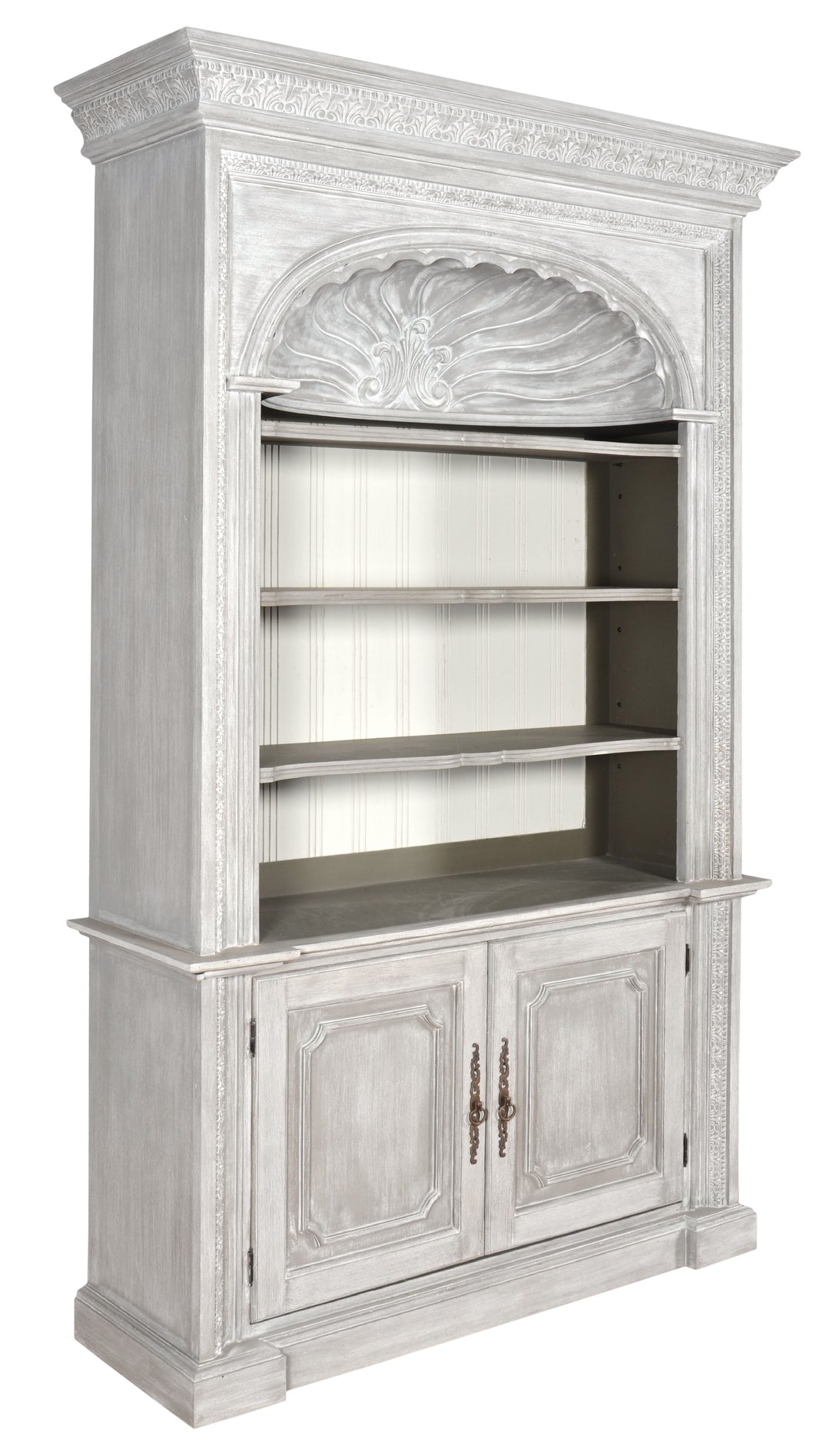 Mystique Gray Shell Library Bookcase_0